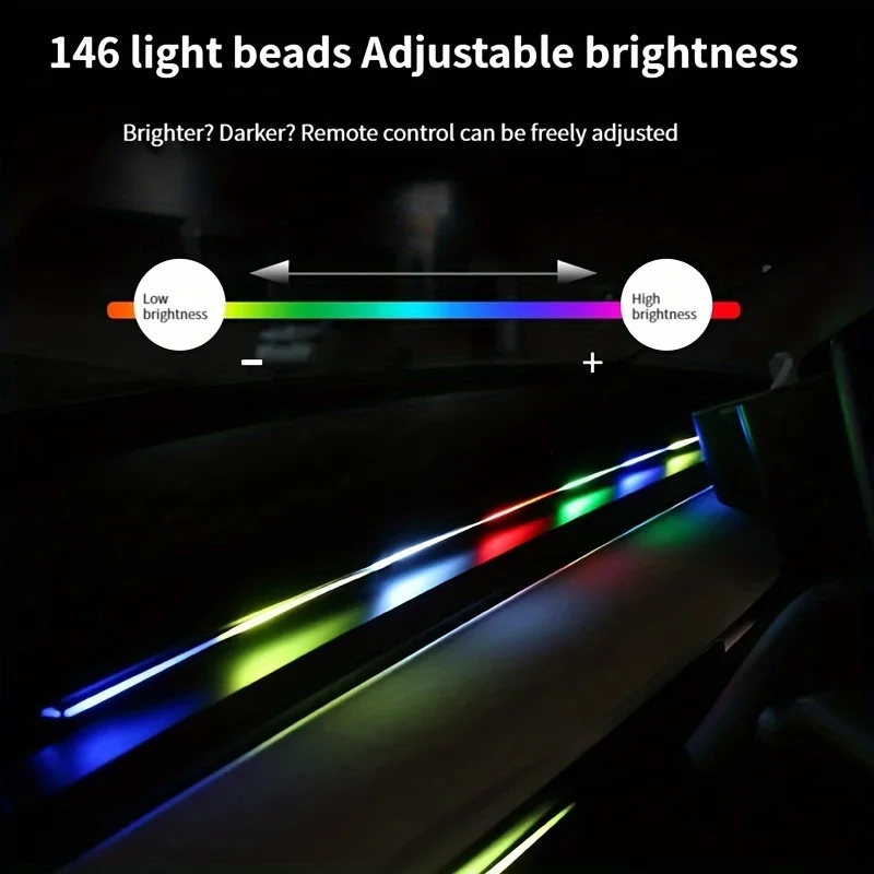 Araba Ortam Işıkları LED İç RGB Müzik Atmosfer Lambası USB APP Araba Aydınlatma Otomatik BMW E90 Audi LED bar araba aksesuarları