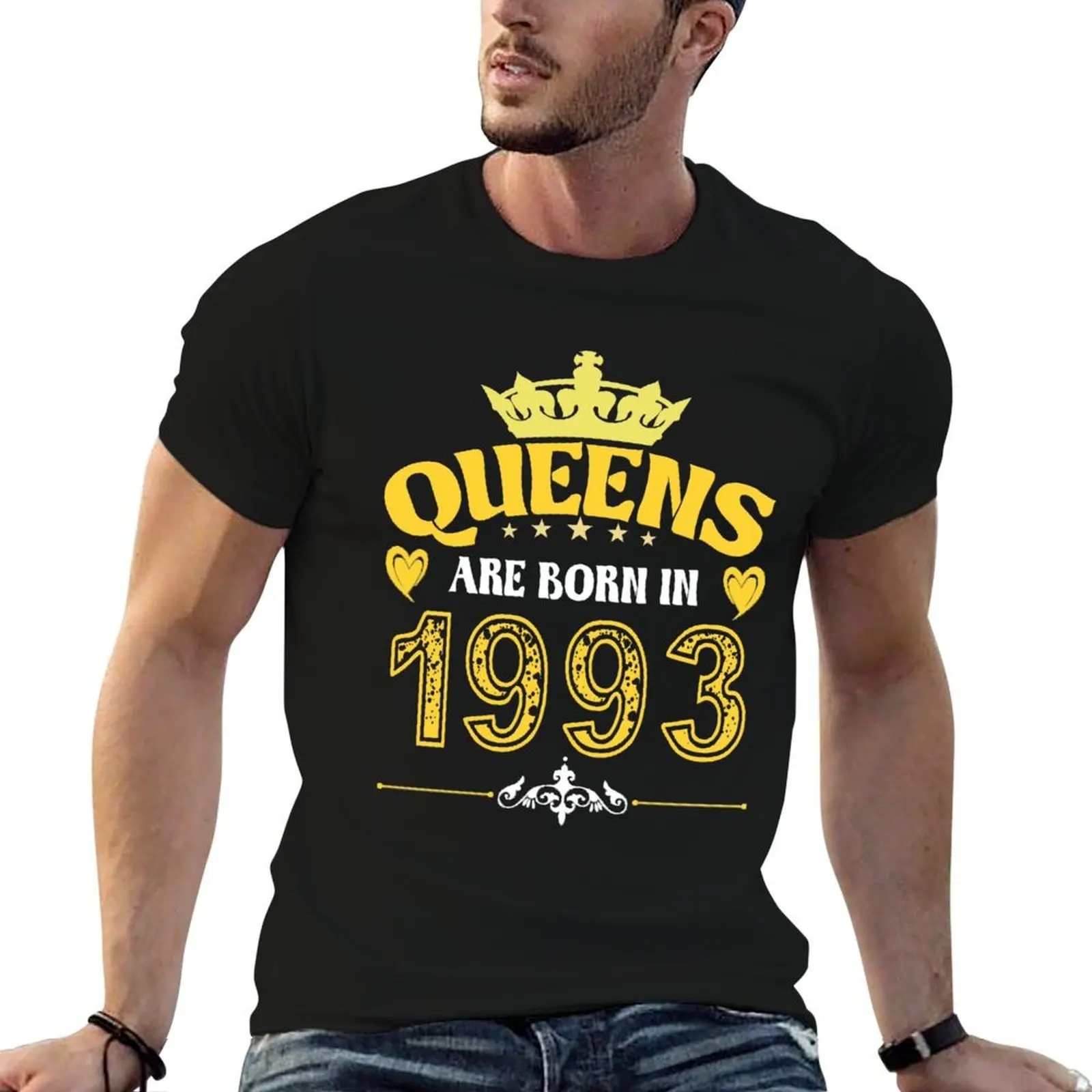 Queens Are Born In 1993 T-Shirt anime t shirts for man man t shirts graphic cotton t shirt pack T-shirt