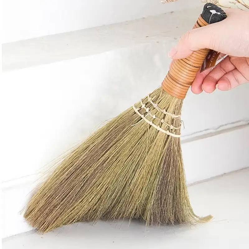 Handmade Miscanthus Cleaning Tool Household Office Hotel Wood Floor Sweeping Dust Cleaning Manual Sweeper Tools