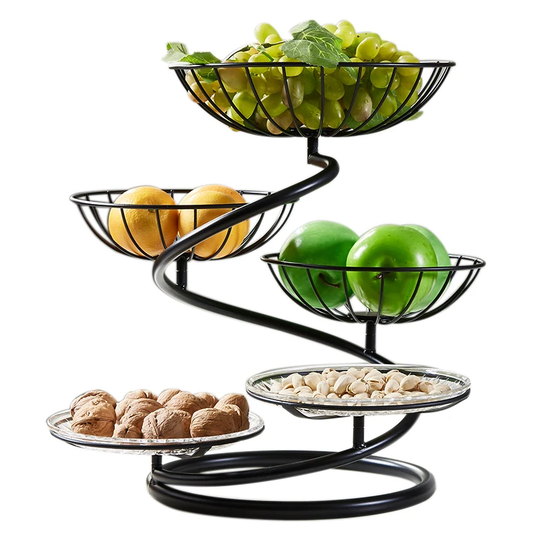 

YY Tea Table Creative Decoration European Modern and Simple Candy Dried Fruit Basket Storage Basket