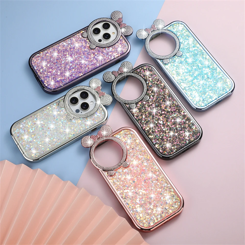 Radiant Drip Gel Sparkling Powder Phone Case Suitable for IPhone 11 12 13 14 15 Pro Max High Quality Anti Drop Soft Case Cover