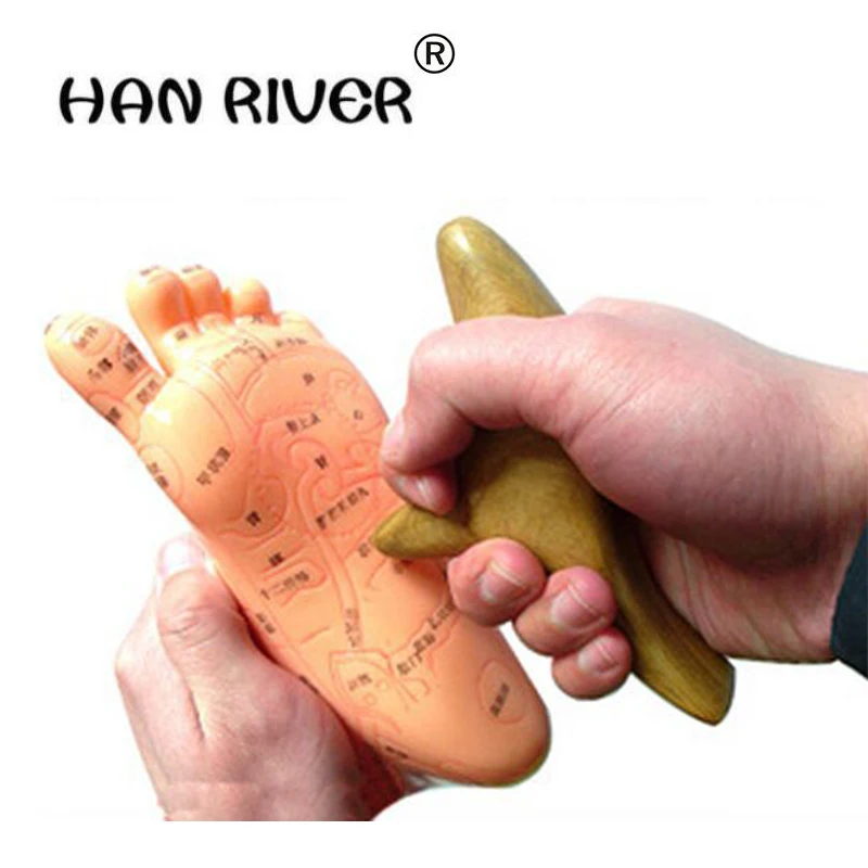 

Высококачественный тригонометрический массажный конус из камфорного дерева, деревянная массажная палочка, палочка для акупунктуры с доской Гуа Ша