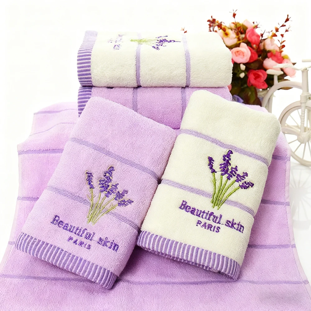 مجموعة مناشف قطنية مطرزة عالية - مراجعة Embroidery Towel وسعره