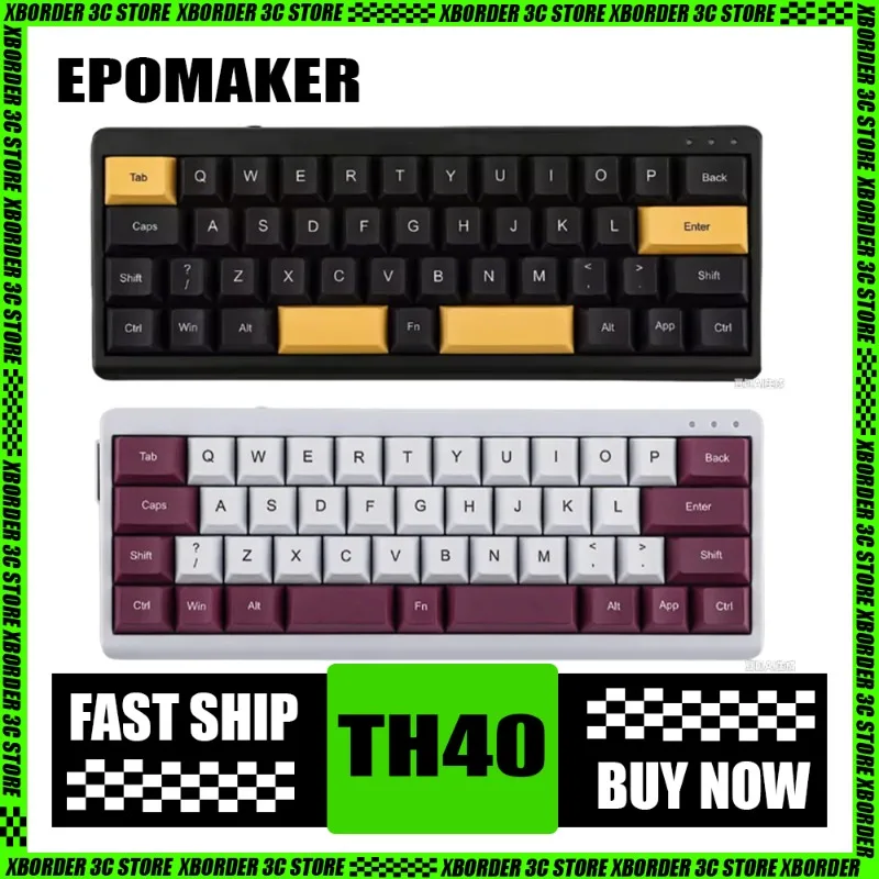 

EPOMAKER TH40 Mechanical Keyboard With 40% Configuration Hot Swappable 3 Mode Keyboard Compact And Portable For Business Trips