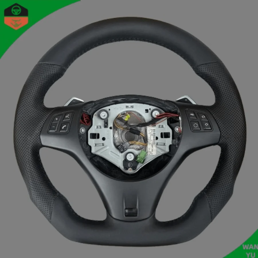 

Full Leather Heated Acc Vibration Steering Wheel for BMW E90 E60 M3 X5 E70 X6 E71 E82 E93 E36 E91 Without airbags