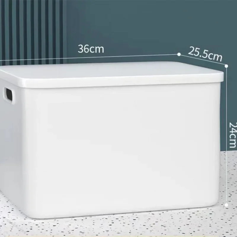 صندوق تخزين بلاستيكي شفاف سميك، صندوق منظم ألعاب الملابس الكبيرة جدًا مع حاوية تخزين الغطاء، صندوق تخزين الوجبات الخفيفة #3