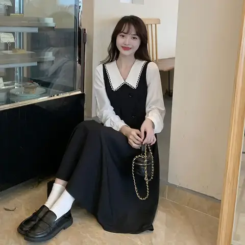 गिब्सी प्लस साइज़ काला कंट्रास्ट मेश स्प्लिसिंग लंबी ड्रेस महिलाओं के लिए ग्रीष्मकालीन ओ-नेक 3/4 स्लीव इलास्टिक बुना हुआ सुरुचिपूर्ण ए-लाइन ड्रेस 8 best sales प्लस साइज़ औपचारिक पोशाक - №7