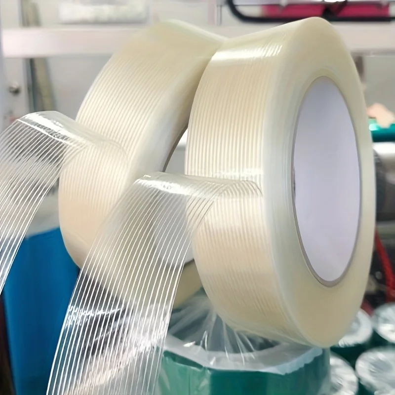 Super Durable Fiberglass Reinforced Tape High Tensile Striped Adhesive Repair Tape For DIY RC Toy Airplane Model Making