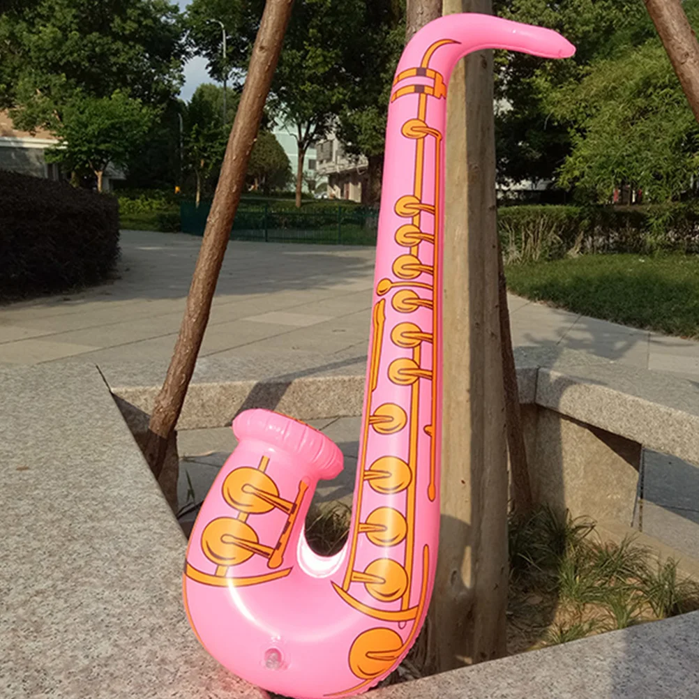 12pcs Kids Inflatable Instruments Toy Saxophone Microphone Guitar Musical Instruments Set(Random Color)