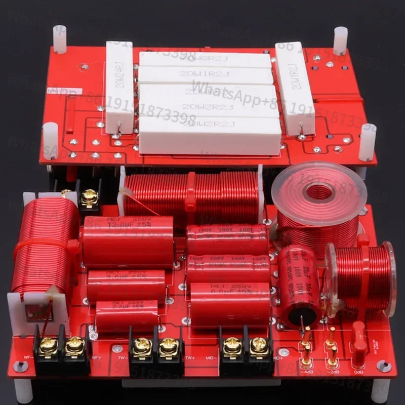 

1 шт., 3-полосный 3-полосный динамик (полотер + середина + бас) HiFi, домашние колонки, делитель звуковой частоты, кроссоверные фильтры