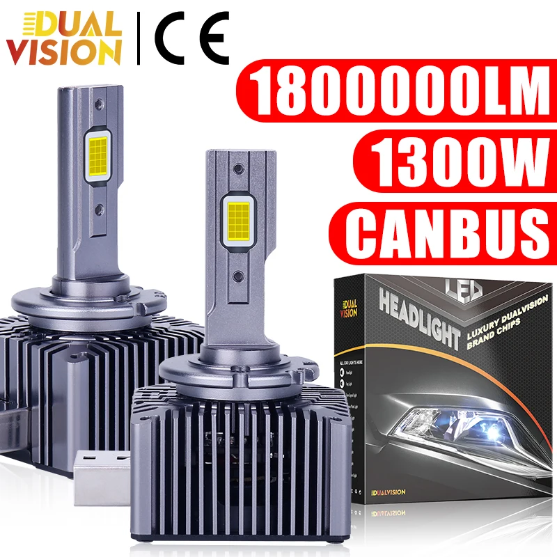 

D1S Светодиодные фары D3S D2S D4S D4R D8S D1R D2R D3R Turbo LED 9570 CSP Chips 6000K Белый Plug And Play Автомобильные лампы Ксенононовые автофры