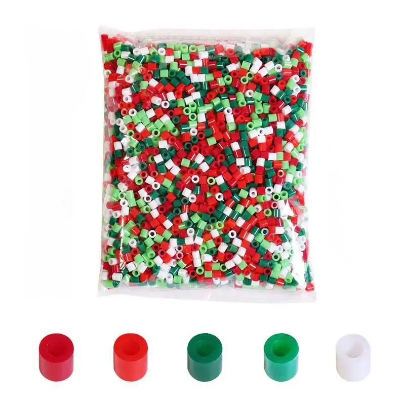 

3500pcs Fuse Beads Jewelry Making Supplies Melting Beads Pixel Puzzle Beads for Creative Crafting - Christmas Series Decoration