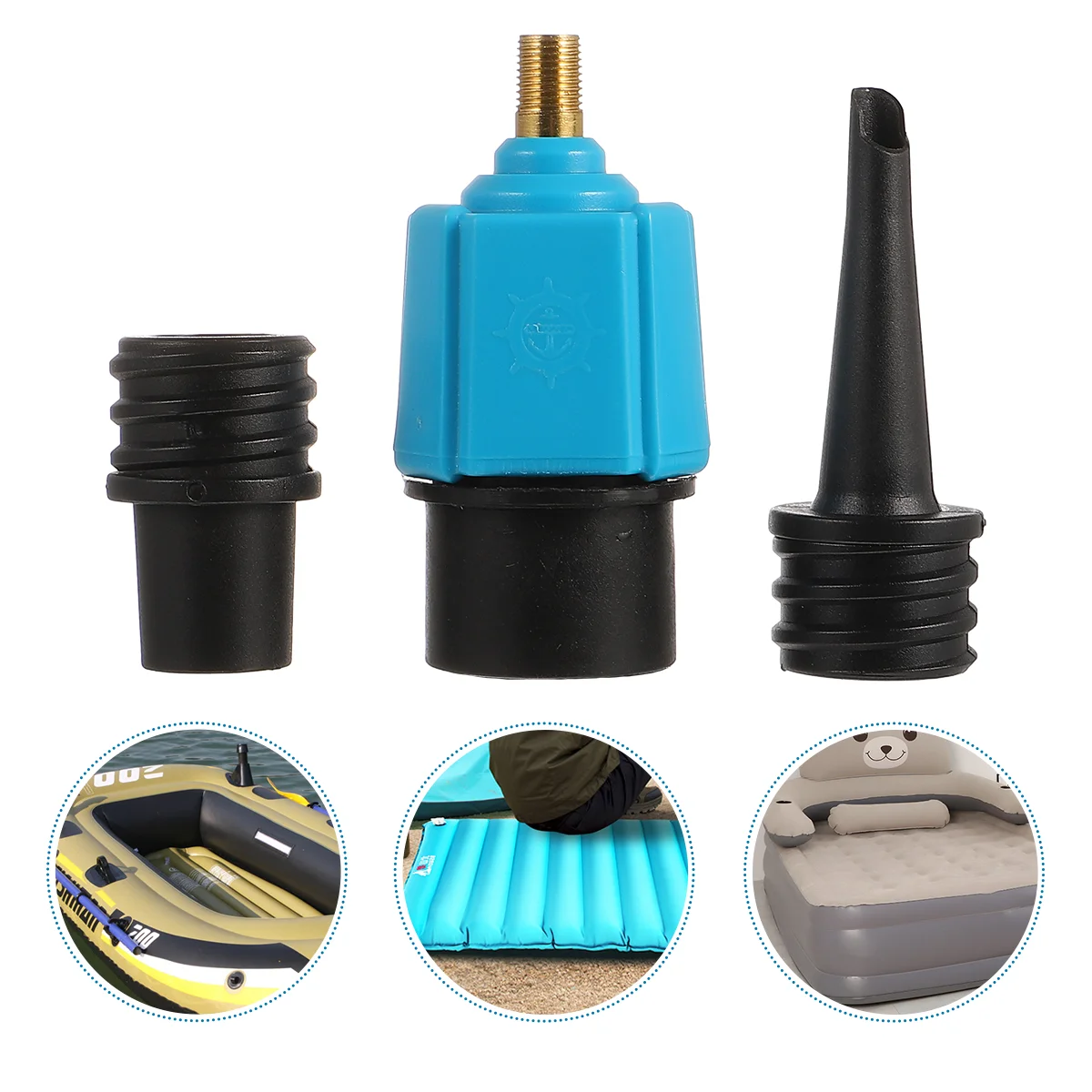 

Tire Air Compressor Valve Adapter Adaptor Pump Hose Compresser Nylon Boat for Kayak