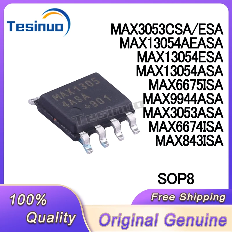 5/PCS New MAX13054AEASA MAX3053CSA/ESA MAX13054ESA MAX6675ISA MAX13054ASA MAX9944ASA MAX3053ASA MAX6674ISA MAX843ISA SOP8