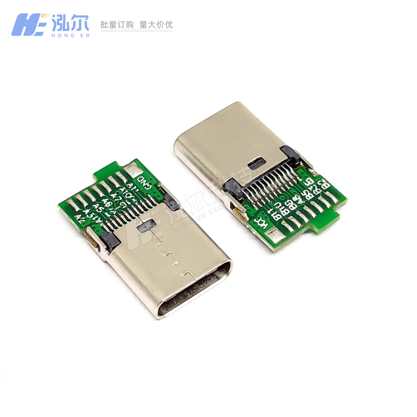 For TYPE-C female24Pin splint 0.8 length 9.3 with PCB board 31C-S1 female head 24P with board cable clip