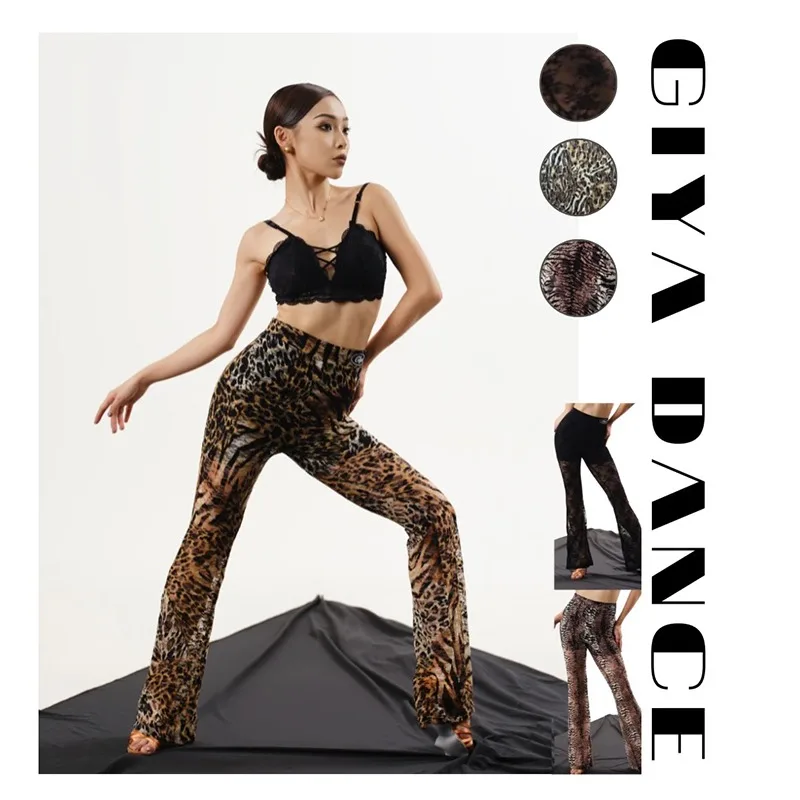 

Женские кружевные брюки-клеш с принтом GIYA по индивидуальному заказу, платье для латинских тренировок, одежда для выступлений 2540, стандартное бальное платье