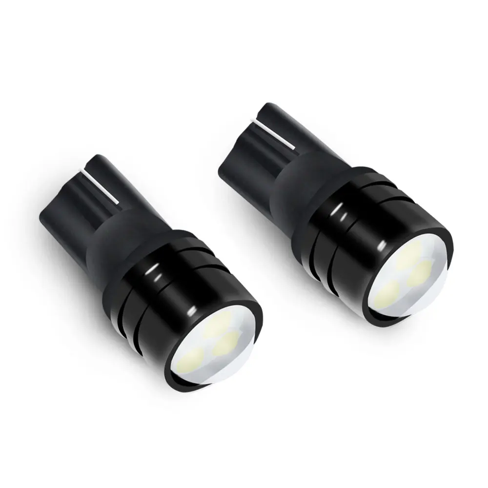 2/10PCS T10 W5W 168 2835 Objektiv LED Signal Glühbirnen 12V Leistungsstarke Lampe für Auto Seite freiheit Blinker Bremslichter