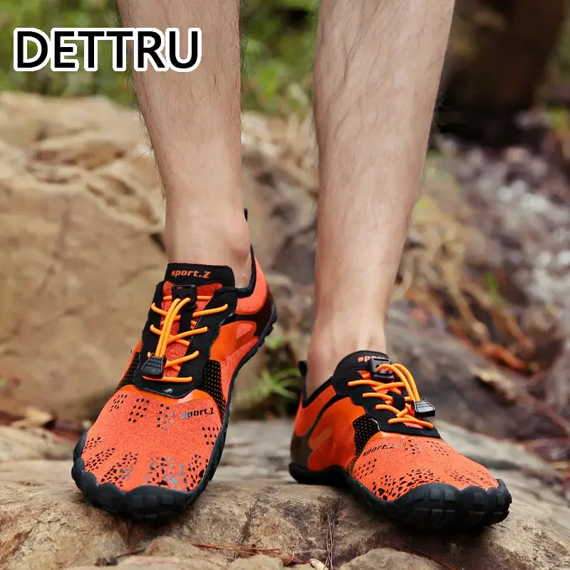 DETTRU Summer Water Shoes Men Beach Sandals  Minimalist Upstream Aqua Man Quick Dry River Sea Barefoot Diving Swimming Socks 46