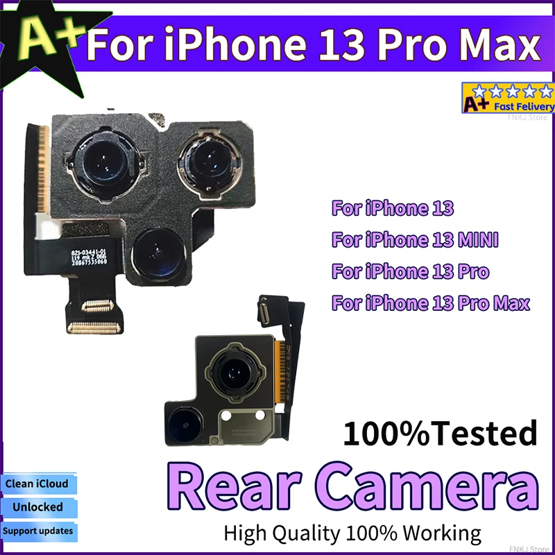 

Хороший гибкий кабель задней камеры Wokring, основной объектив, модуль камеры для iPhone 13/13 Pro/13 Pro Max, запасные части для задней камеры, протестированные