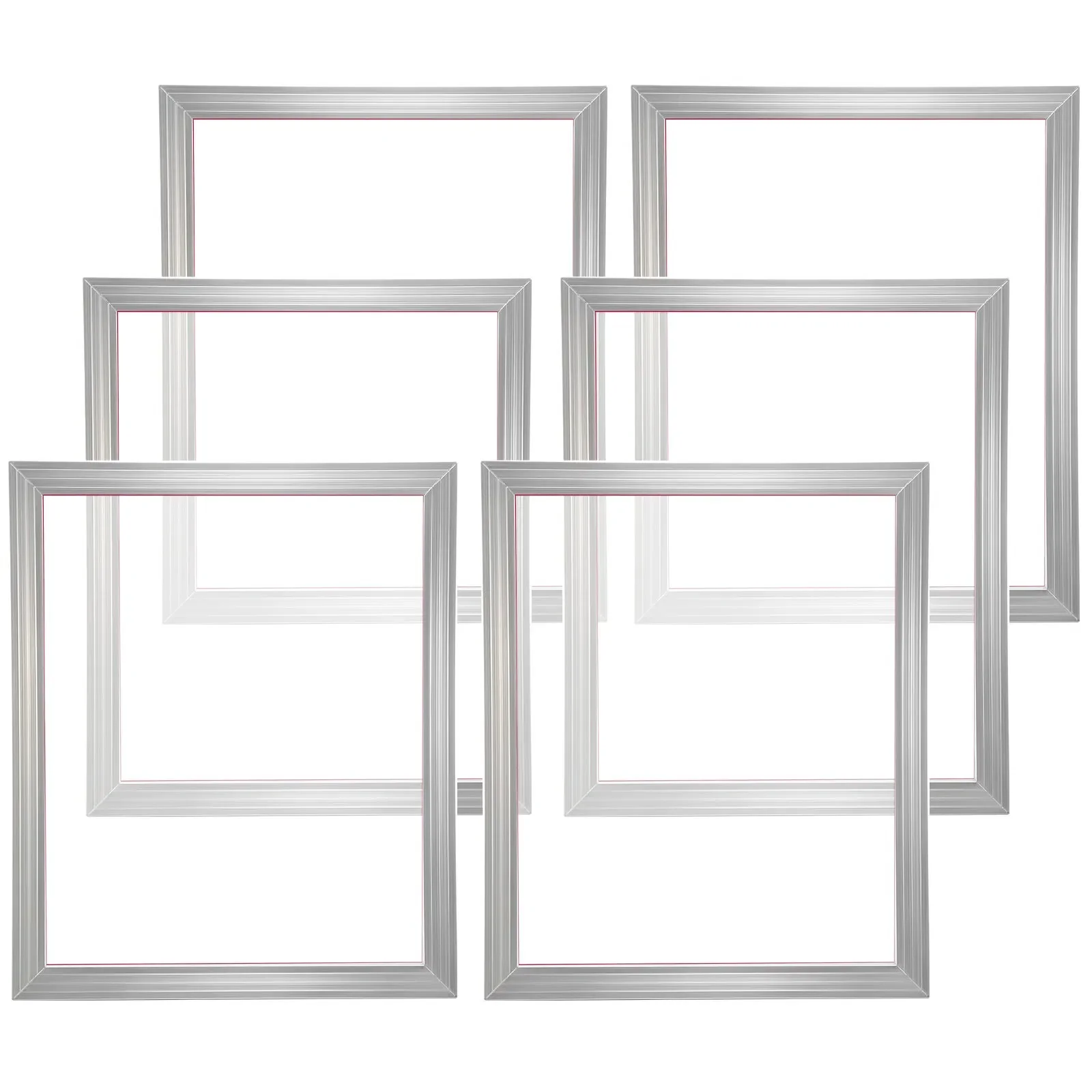 6 Pieces Aluminum Silk Screen Printing Frames 20x24inch Silk Screen Printing Frame with 305 Count Mesh