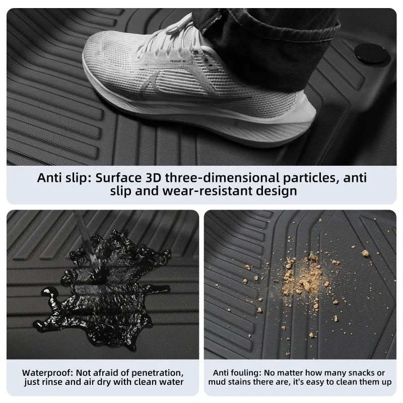 الحصير ل 2023 2024 هوندا أكورد HEV اليد اليمنى محرك TPE ثلاثية الأبعاد الحصير سيارة بطانة البضائع وسادة صندوق السيارة جميع الأحوال الجوية اكسسوارات أسود