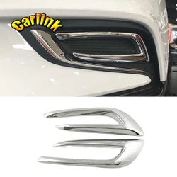 For Opel Mokka Buick Encore 2016 2017 2018  ABS Chrome  Car Front Bumper  Front Lamp Cover Decorative Frame External Accessories