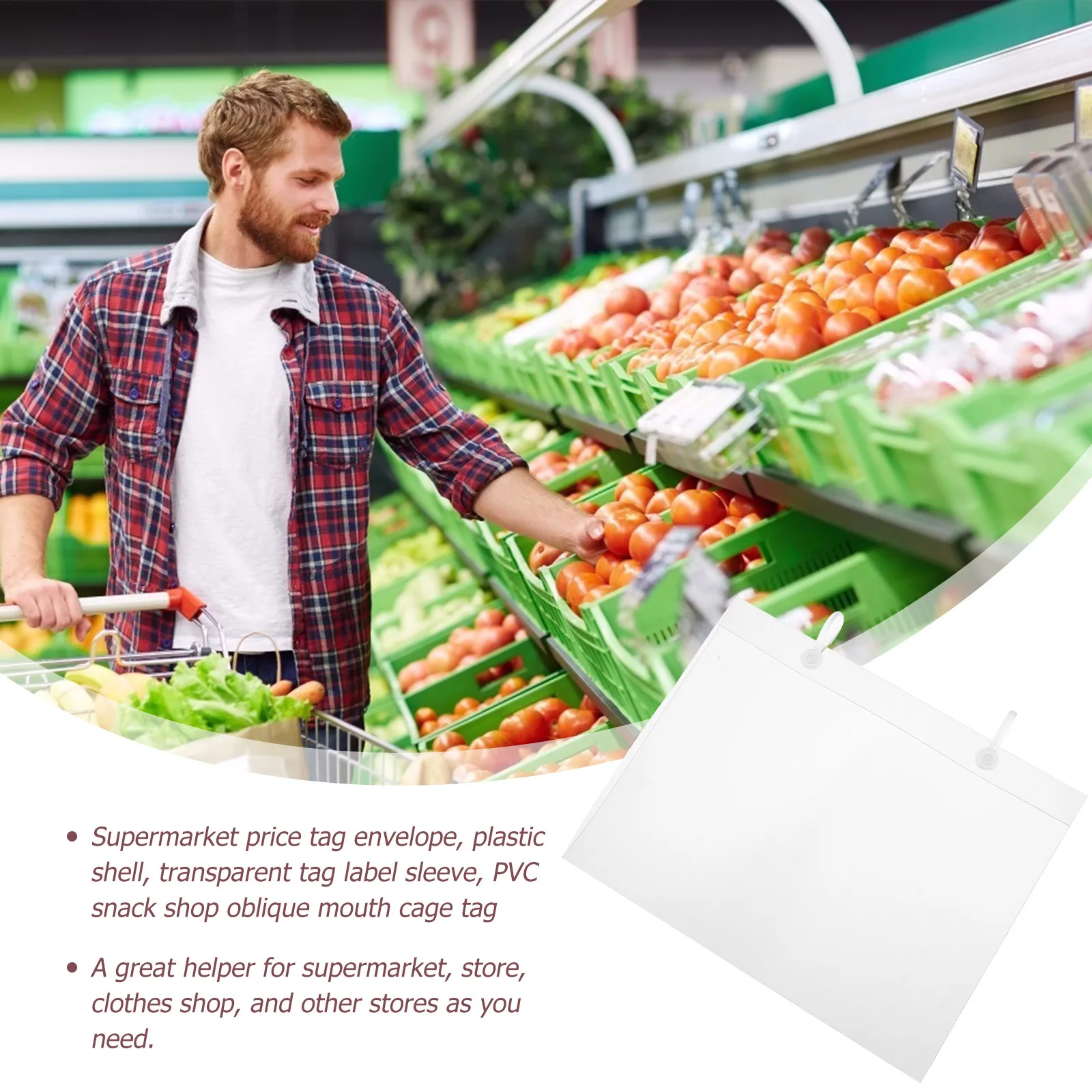 10 stks Prijs Commodity Tag Envelop Hangend Label Voor Supermarkt Winkel Kledingwinkel Plastic Prijs Label Covers Handschrift Tag