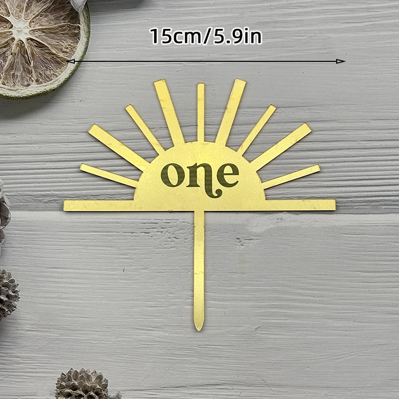Einfacher Tortenaufsatz „Alles Gute zum Geburtstag“, Silber, Rosa, Gold, Acryl, für Kinder, Babyparty, Party, Dessert, Kuchendekoration, Geschenkzubehör – Detail 6