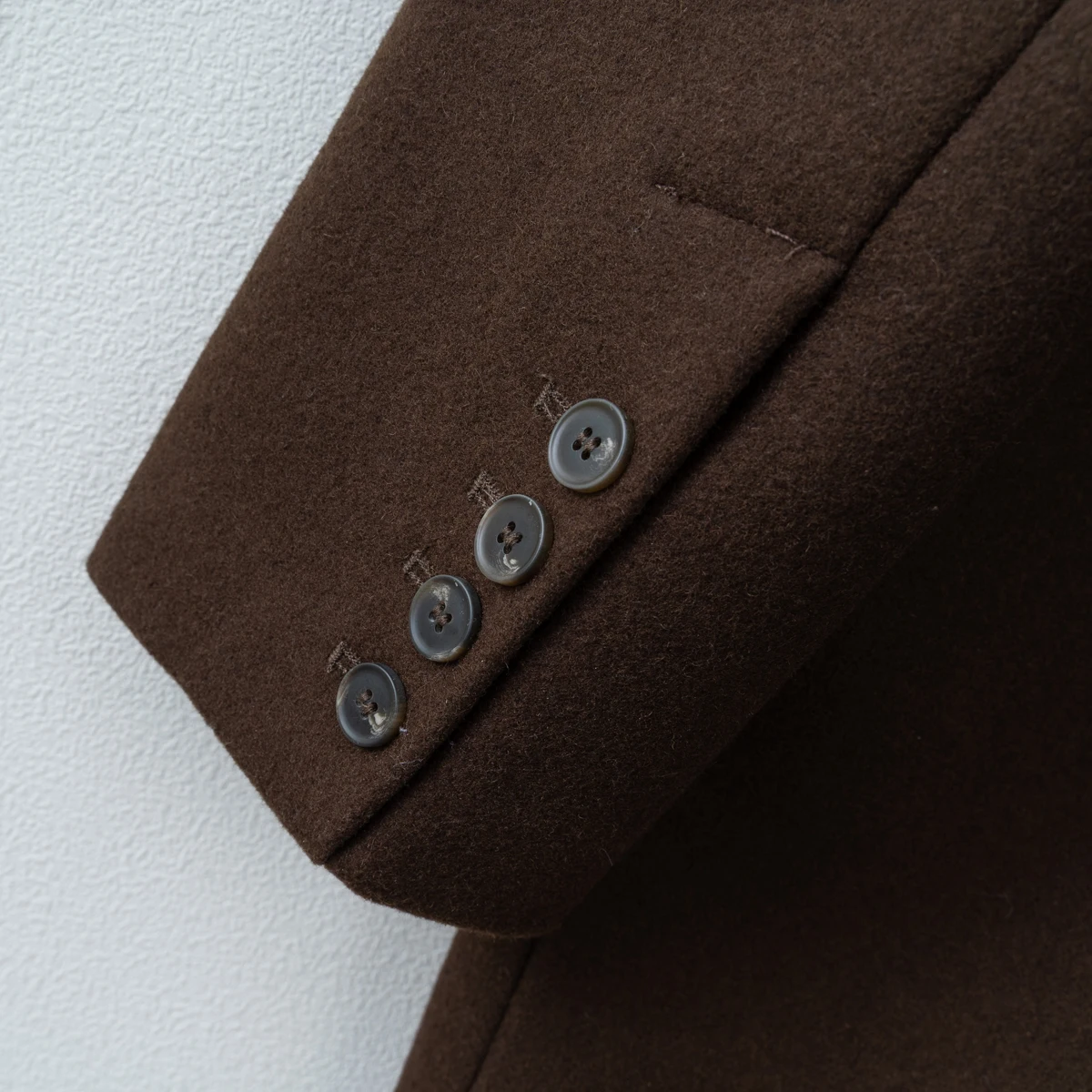 Chocolate Brown Wool Blazer Jacket for Women