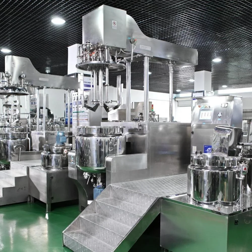 Yuxiang 200L Vacuum Emulsifier Homogenizer for Shoe Polish Cream Making Machine