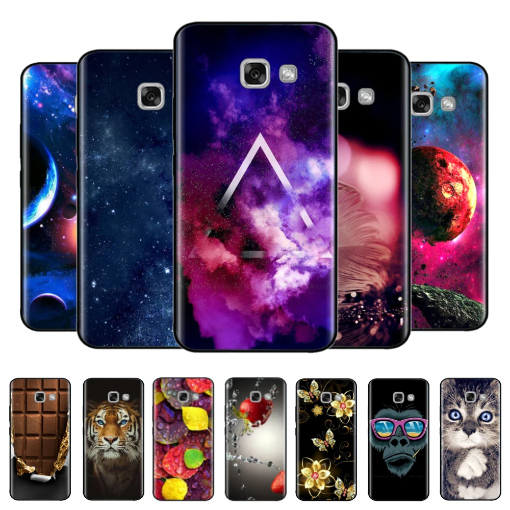 Cases For Samsung Galaxy A3 A5 A7 2017 Case Silicone Soft TPU Phone Back Cover FOR Samsung A7 A5 A3 2017 Protective Bumper Shell