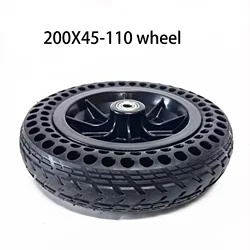 Solid Tire 8 Inch 8X1 1/4 200x45-110 With Hub Wheel For Electric Scooter Wheelchair Non-Pneumatic Honeycomb Inner Diameter 8mm