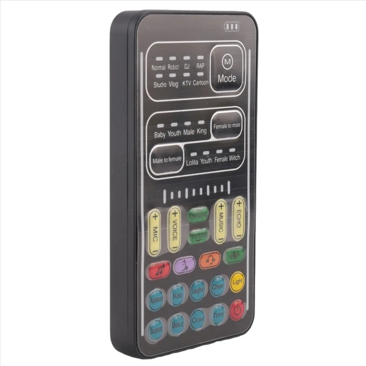 2026 جديد + مغير الصوت يده ميكروفون مغير الصوت مع آلة تأثيرات الصوت متعددة الوظائف للهاتف // التبديل (i9)