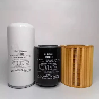 13020360 + 13020201 + ערכת מסנן 13020102 שמן עבור מדחס אוויר 11/15kw מדחס אוויר