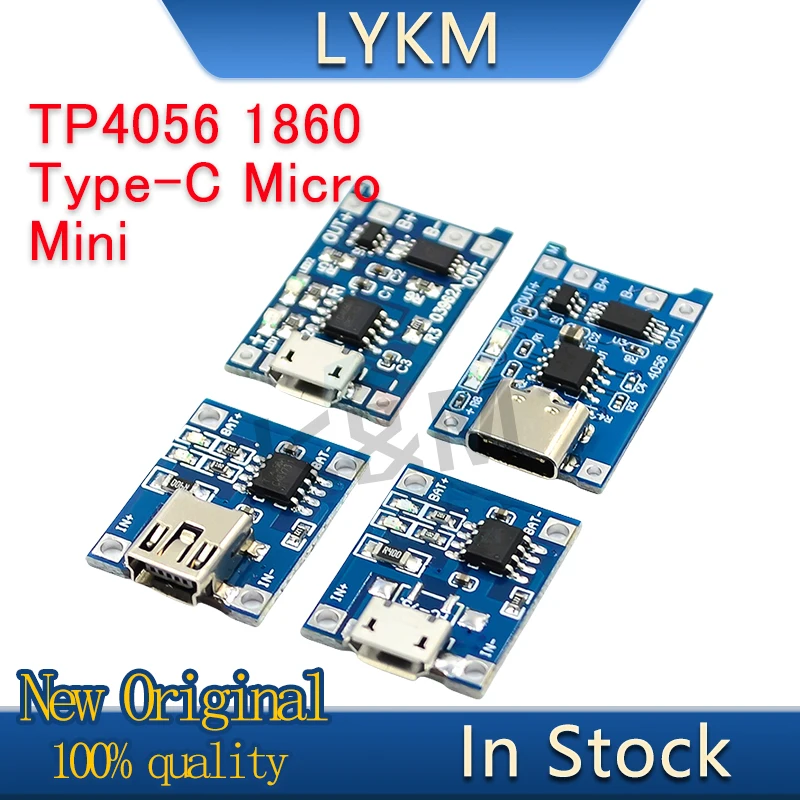 5 шт., новинка TP4056 | 18650 литиевая батарея 3,7 в 3,6 В 4,2 в, литиевая батарея, зарядная плата 1A, защита от перезаряда и разряда