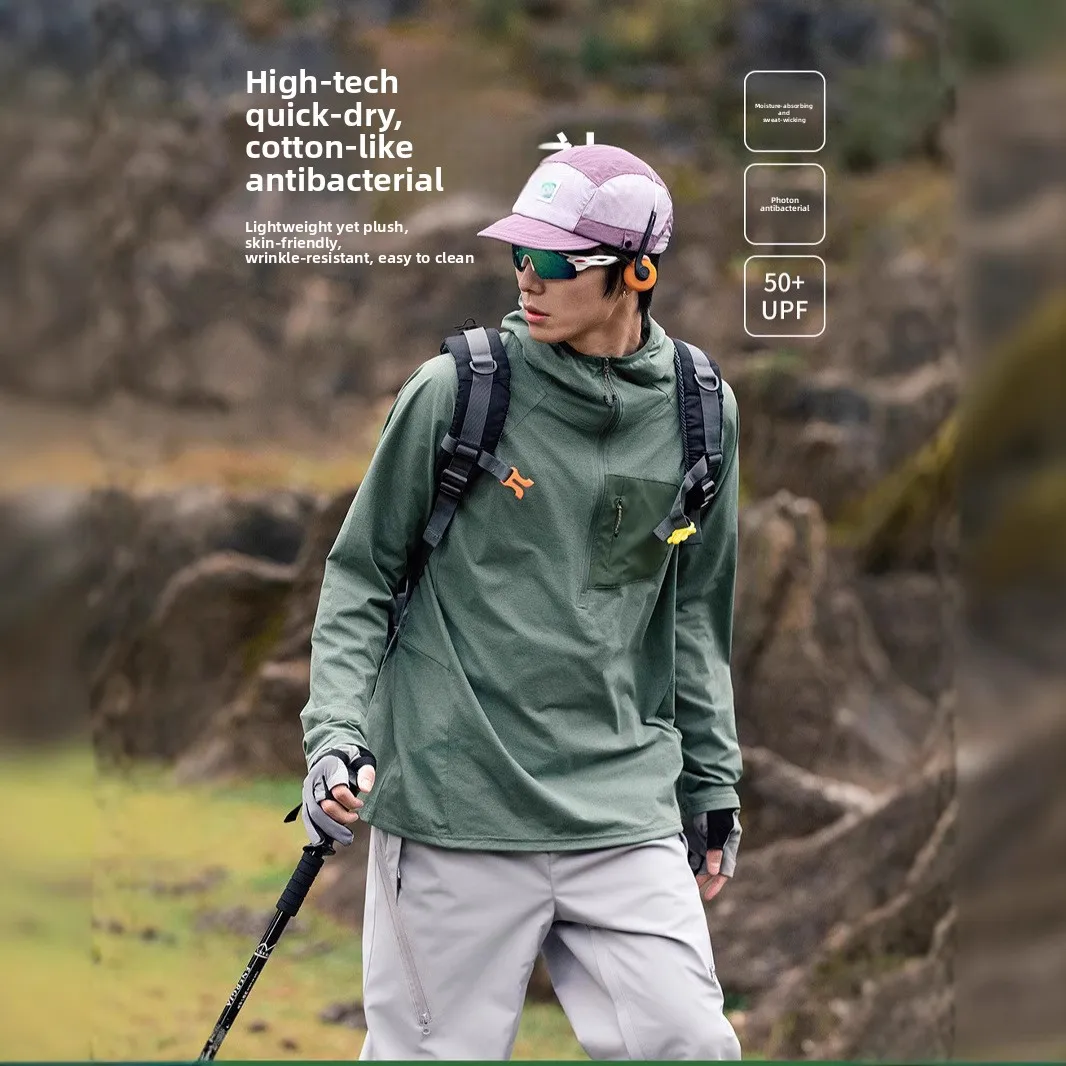 

Спортивная футболка с длинным рукавом для активного отдыха, быстросохнущая, водонепроницаемая, повседневная, мужская одежда, дышащая, удобная, для бега