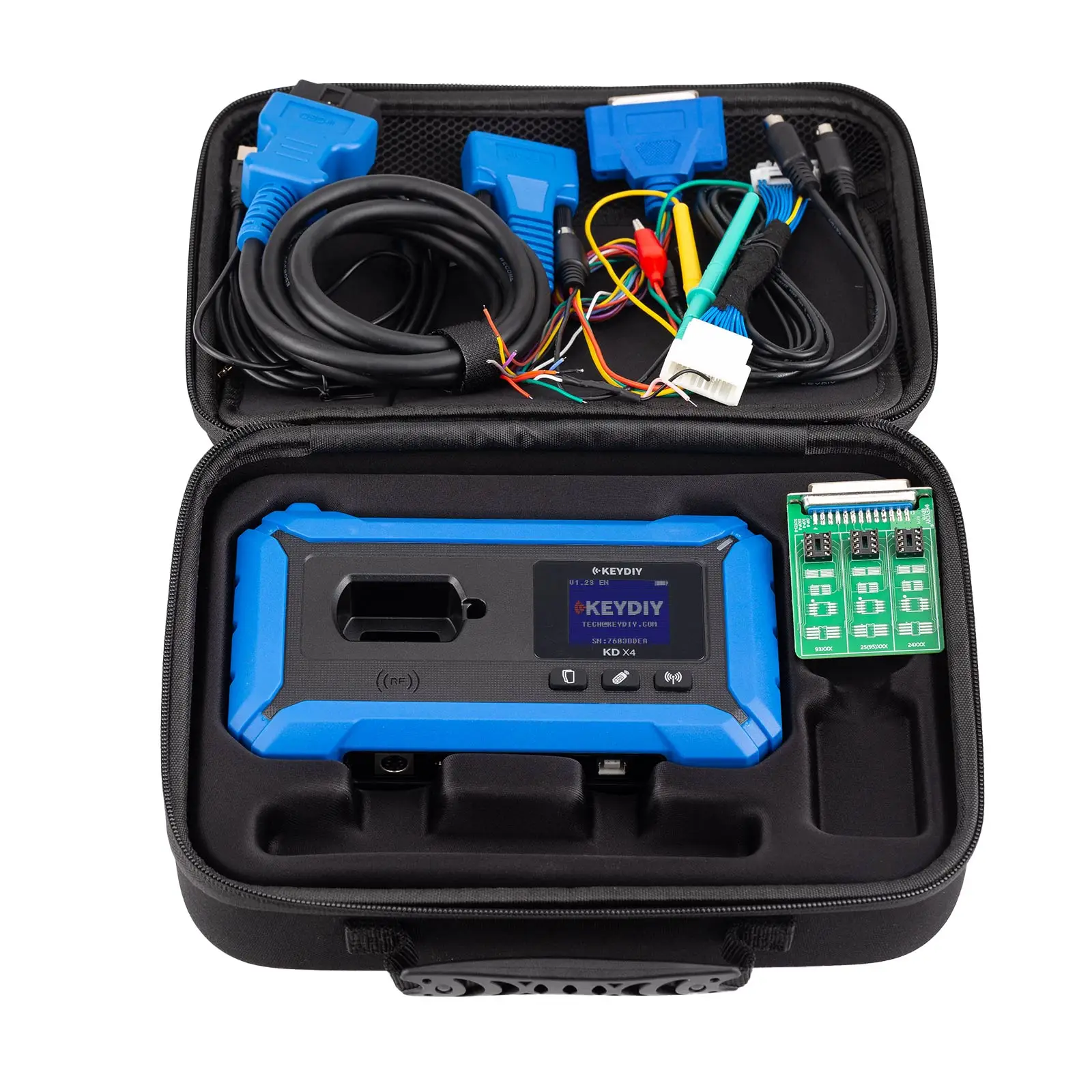 

KEYDIY KD-X4 Программатор ключей объединяет KD Max, KD Mate и KD Mini Prog для распознавания ключей/генерации/копирования/программирования