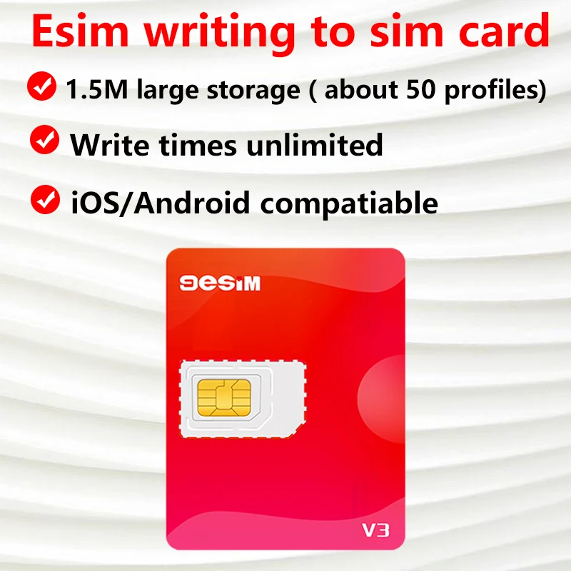 9esim V3 esim to sim card adapter for android 、iphone 15 14 iphone 16 pro max ，removable euicc esim.me converter 5ber estk me