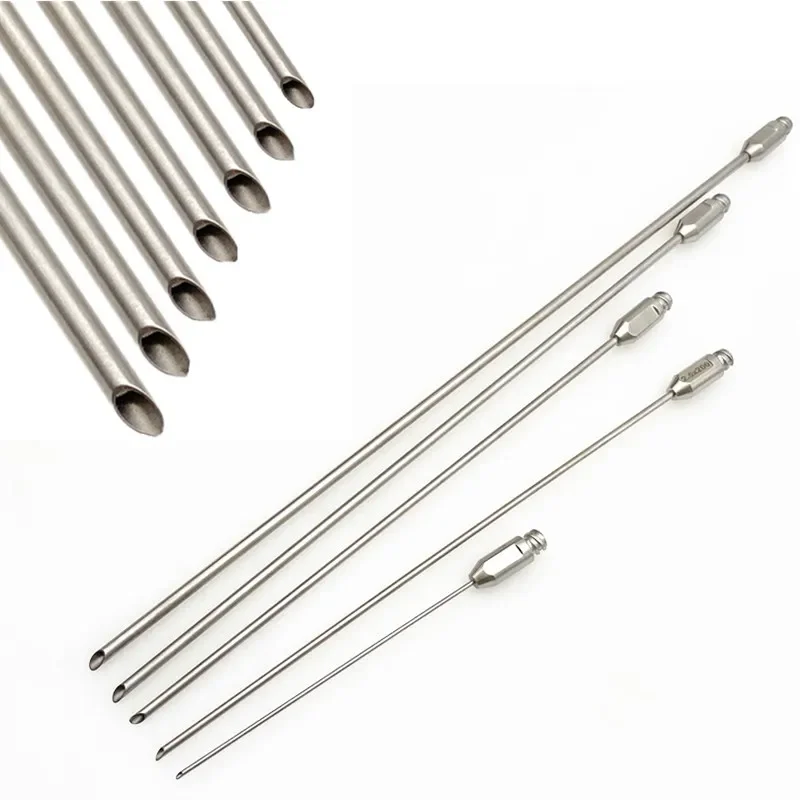 

Incision Single hole Cannula Liposuction Cannula Stainless Steel fat transfer needle Fat Harvesting Cannula for Stem Cells