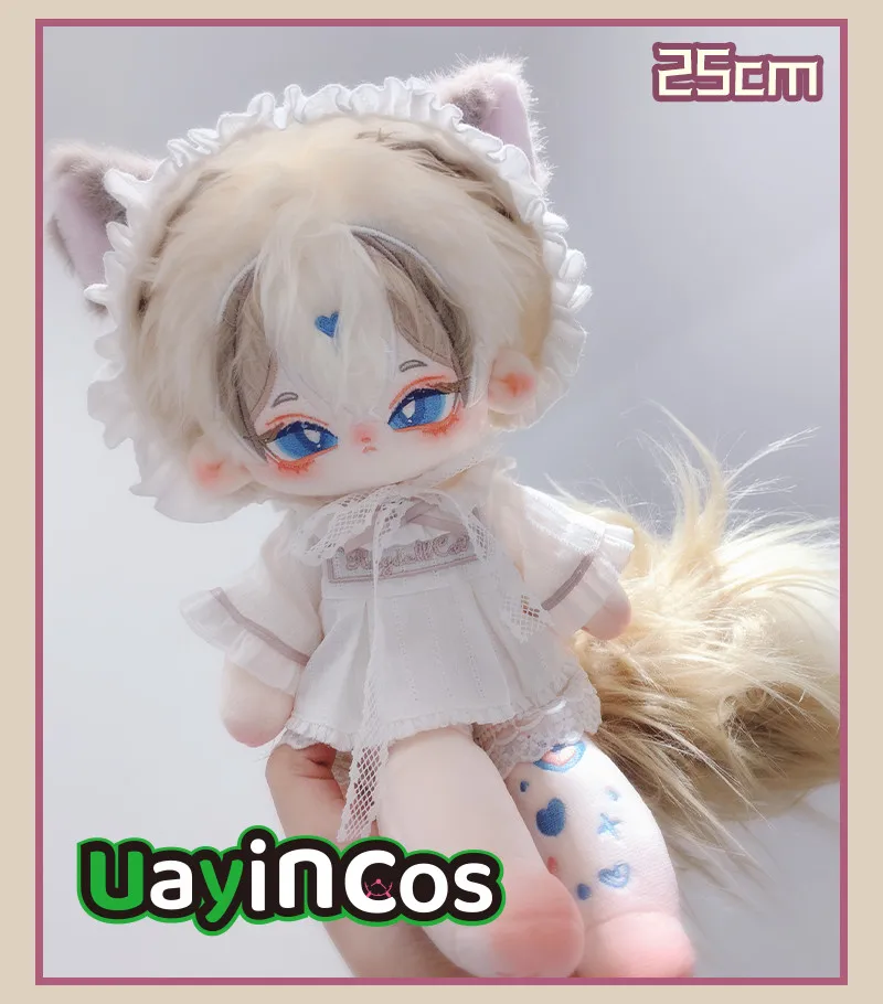 

20 см кукольная одежда, пижамы с котом, штаны, детская шапка, милое платье, одежда, костюм, костюм, аксессуары, аниме-игра, игрушки, подарки для детей, косплей