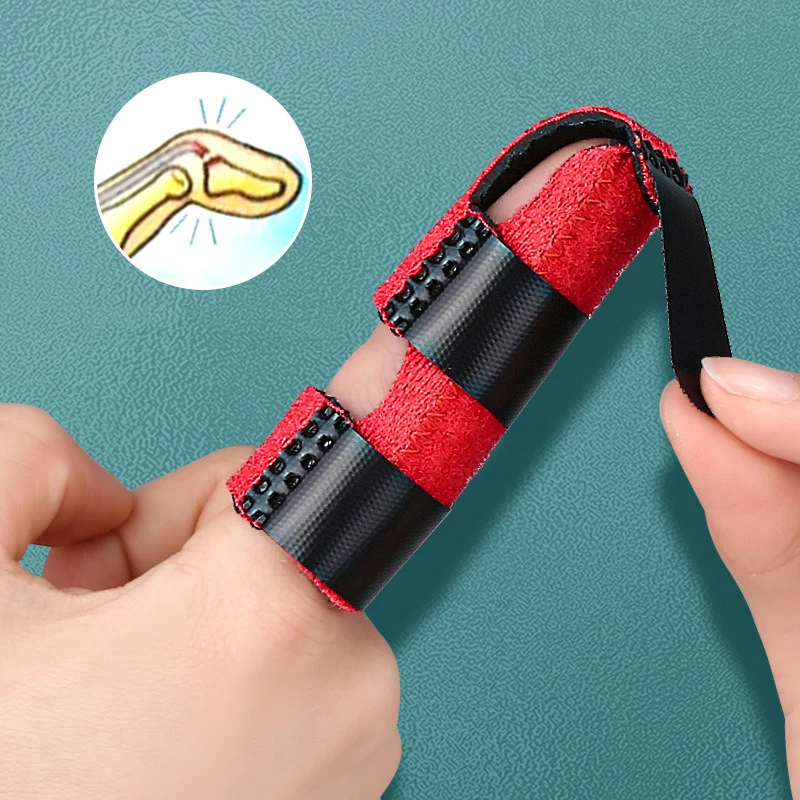 Finger Protector Sprained Fixation Splint Straightening Finger Protective Corrector Guard Set Comfortable Support Foot Care