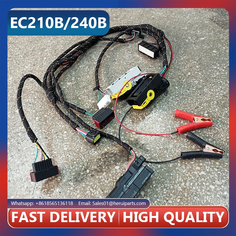 D6E D7E Engine Comprehensive Test Wiring Harness EC210B EC290B EC240B Excavator Diagnostic Cable Harness