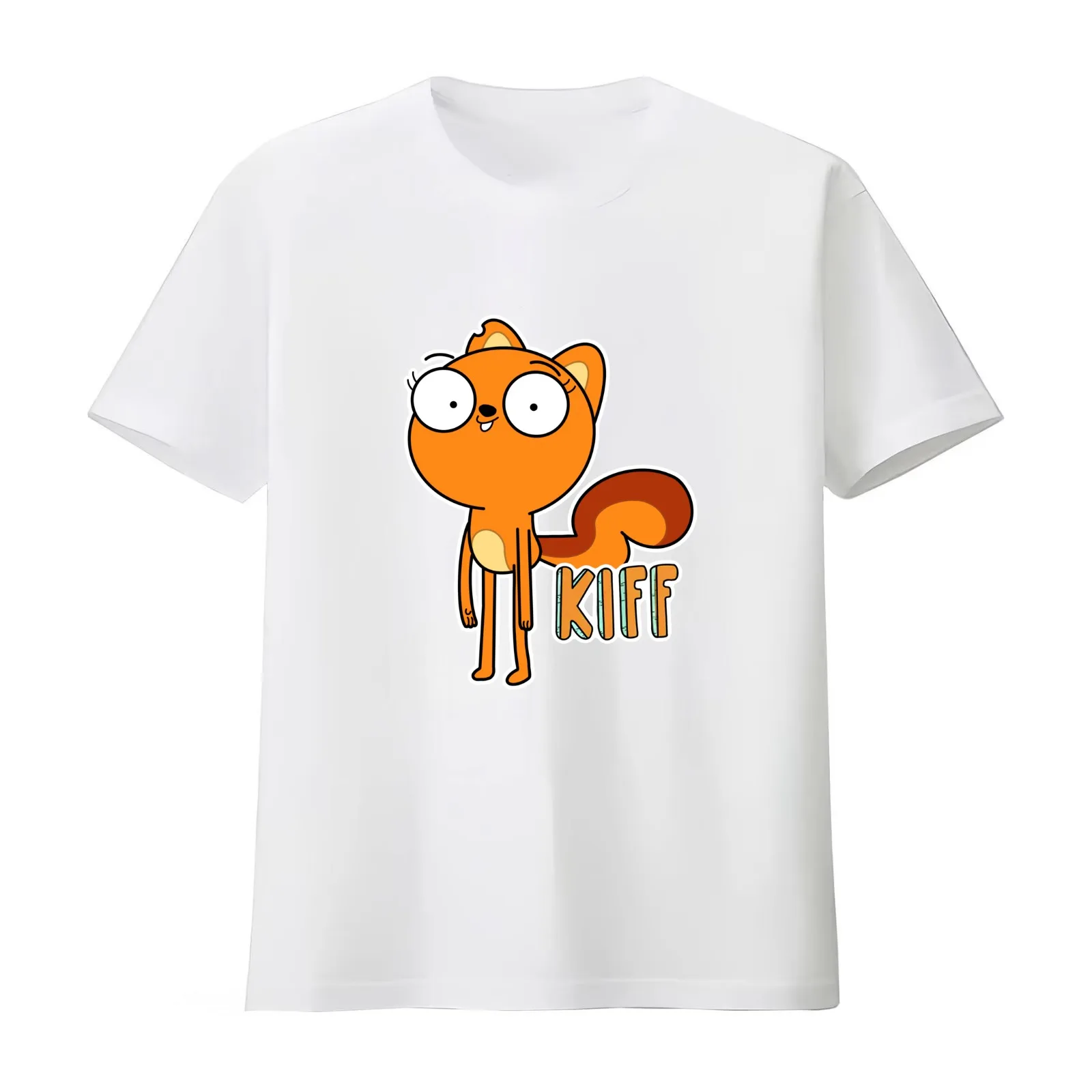 Kiff Chatterly T-Shirt Summer Casual Cotton Tee Oversized Streetwear Tops Vintage Graphic Print Loose Fit Short Sleeve