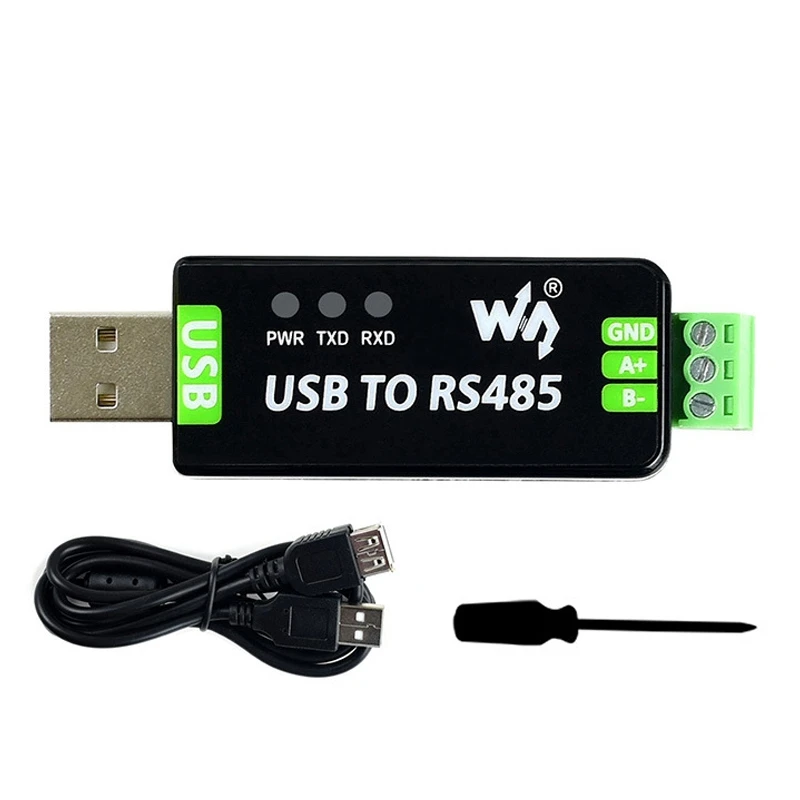 Waveshare USB To RS485 Serial Converter RS485 Communication Module 300-921600Bps Built-In ESD Protection Circuit