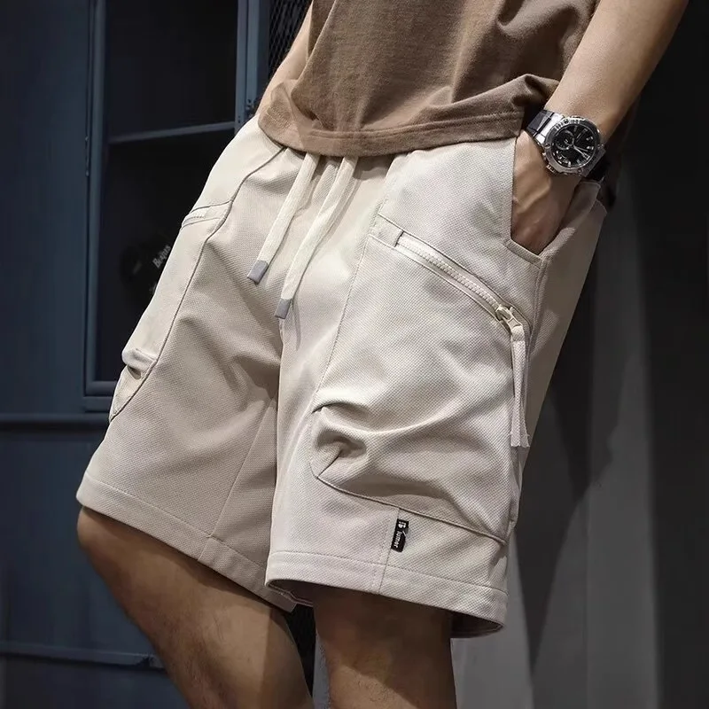 2026 Summer Five-point Pants Casual Big Pocket Shorts Men's Sports Casual Pants Loose