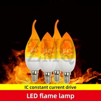 LED Flame Light Bulb 4 Modes E14 E27 Party LED Flame Effect Light Simulation Fire Lights Bulb KTV Festival Garden Decor lighting