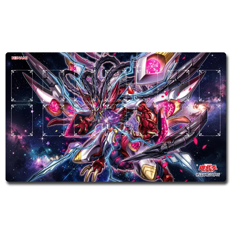 Tapis de jeu Yugioh CXyz Chaos Barian Hope Dragon Yu-Gi-Oh! Tapis de jeu de cartes à collectionner TCG OCG, tapis de duel en caoutchouc, tapis de souris