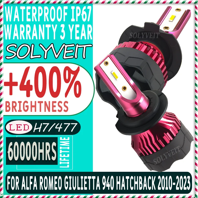 

LED H7 477 Quick Setup Headlight Low Beam Lights For Alfa Romeo GIULIETTA 940 Hatchback 2010 2011 2012 2013 2014 2015 2016-2023