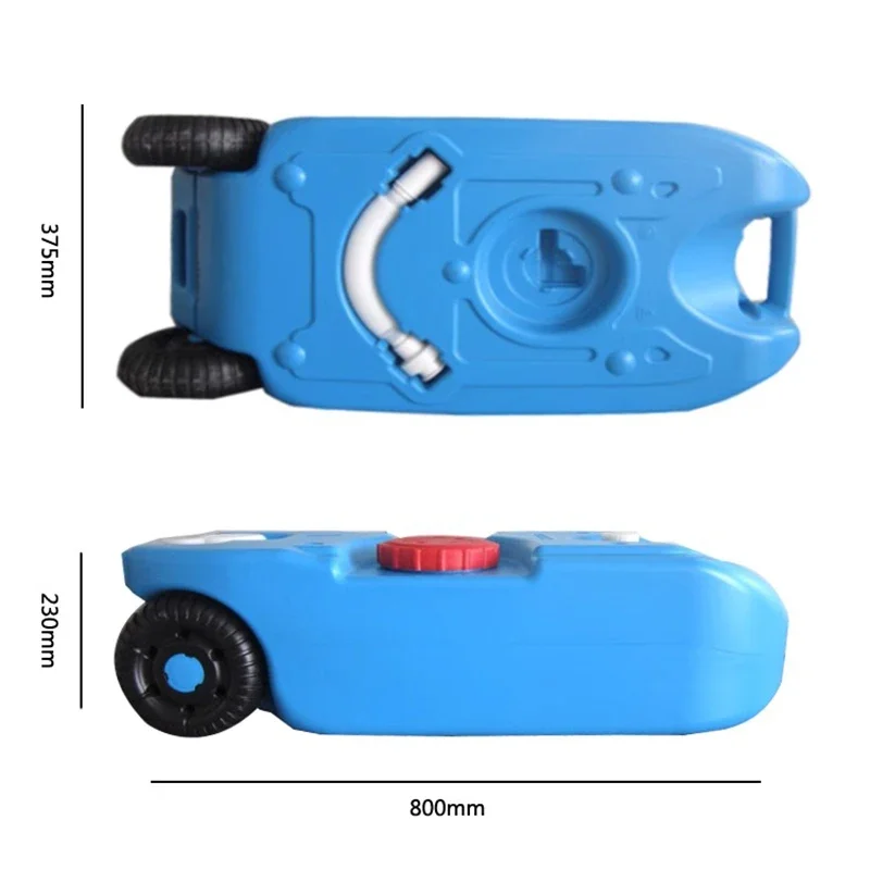 Wheeled portable large-capacity water tank Camping outdoor barbecue Camping RV Modified Car Self-driving Tour Truck