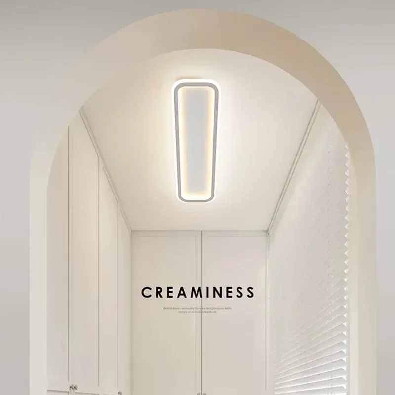 Imagem -05 - Moderna Lâmpada de Teto Led para Corredor Vestiário Luz Jantar Sala Estar Design Minimalista Lustres Decoração Casa Iluminação